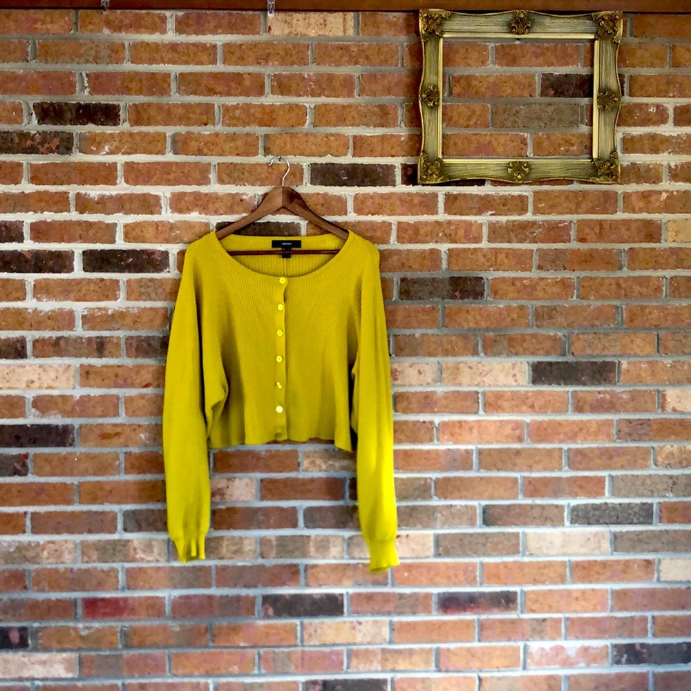 Forever 21 Cropped Cardigan Sweater